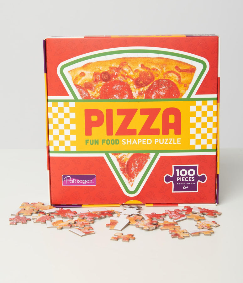 Pizza Shaped One Hundred Piece Puzzle