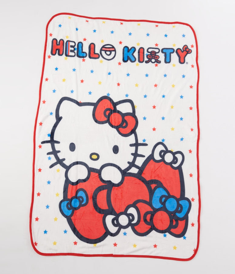 Hello Kitty Bows Fleece Blanket