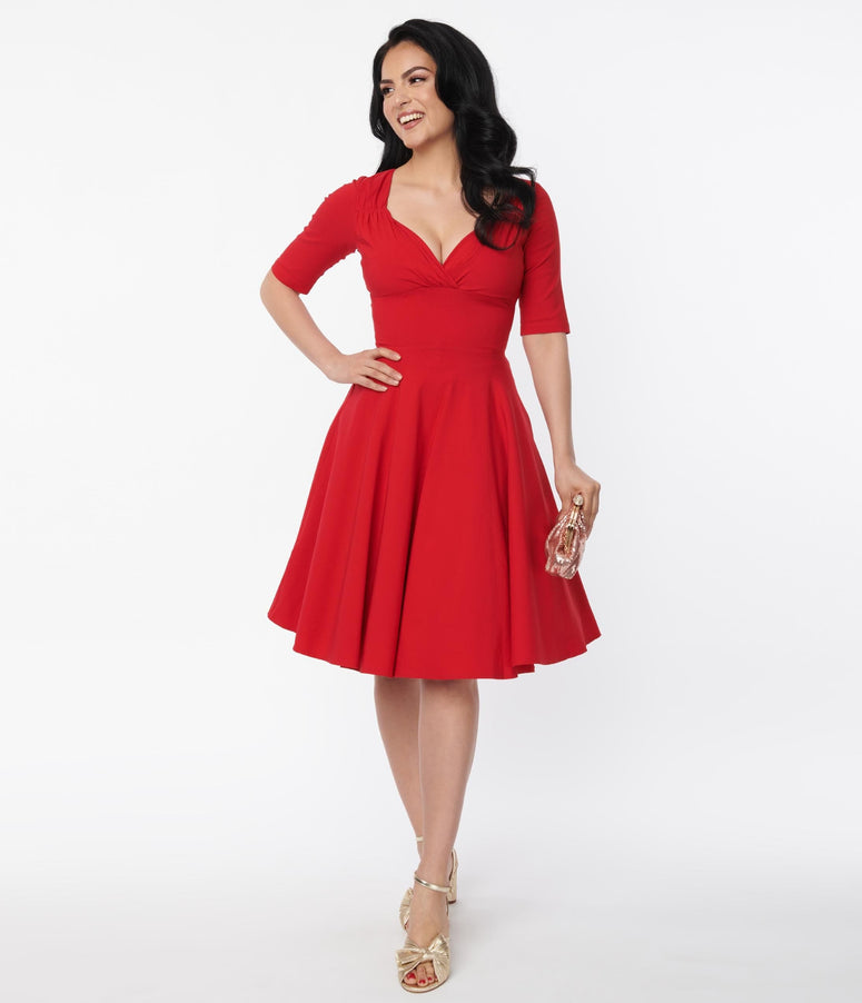 Collectif Red Trixie Doll Dress