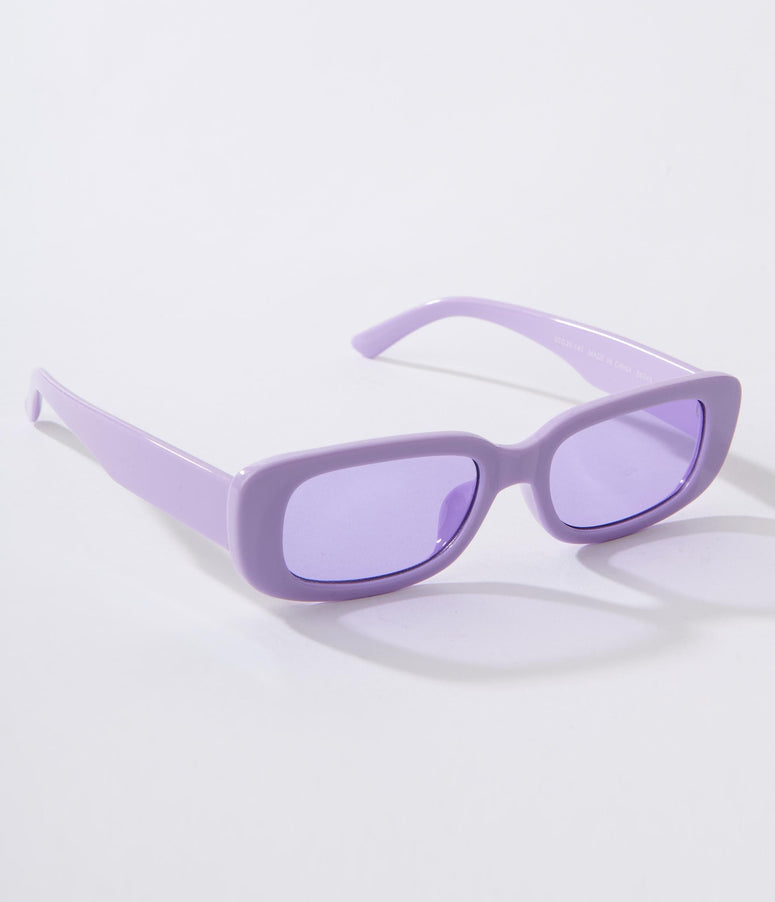 Lavender & Purple Tint Oval Sunglasses