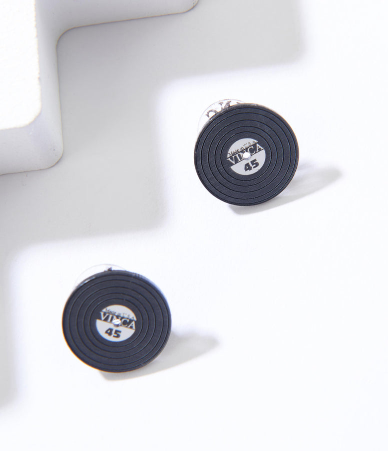 Vinyl Record Earrings