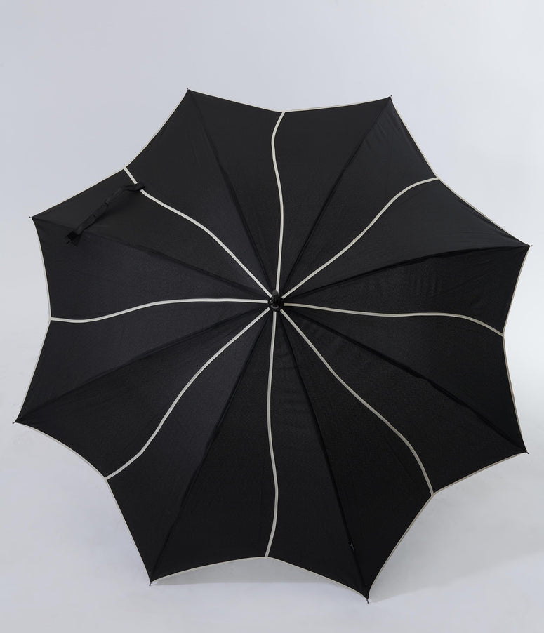 Black & White Trim Umbrella