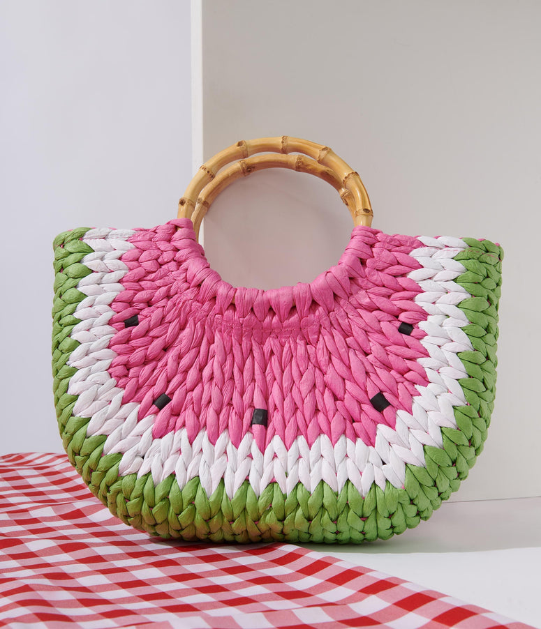 Watermelon Woven Handbag