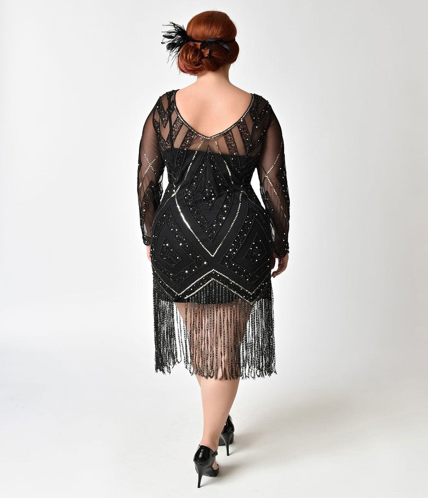 Fringe Flapper Dresses Unique Vintage 6692