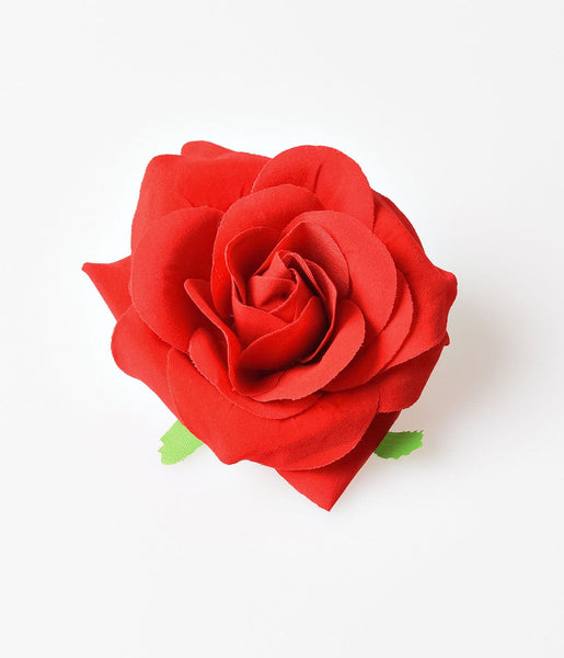 red rose clip