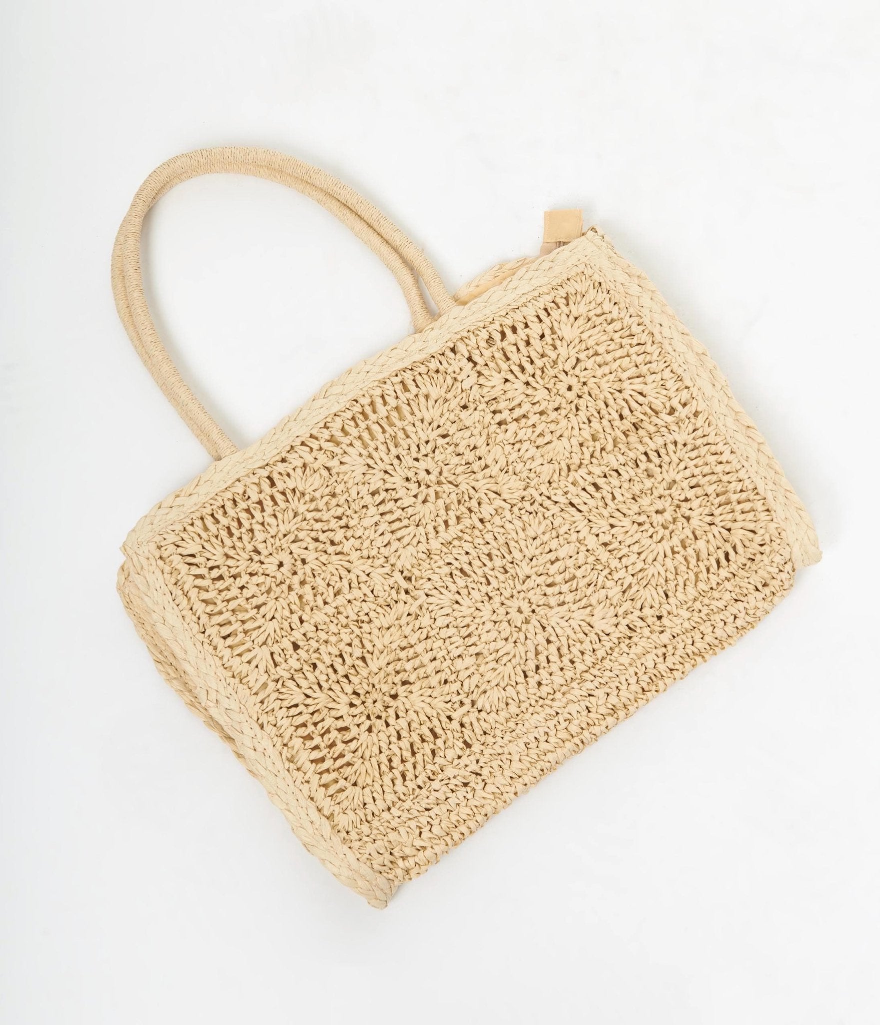 

Braided Straw Tote Bag