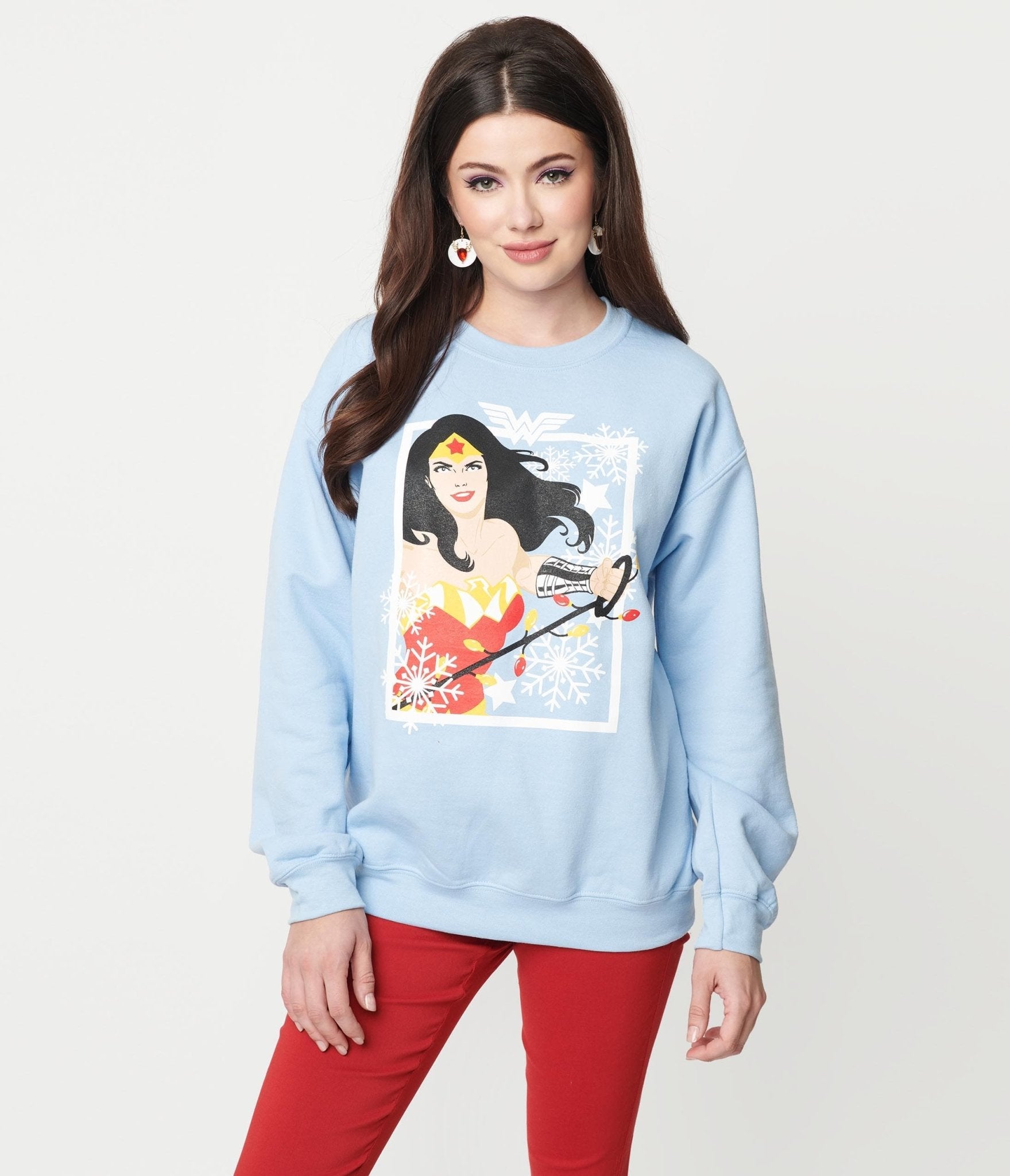

Dc Comics X Unique Vintage Wonder Woman Holiday Sweatshirt