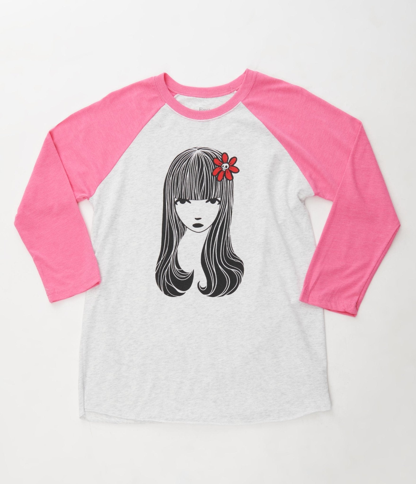 

Emily The Strange X Unique Vintage Pink Baseball Graphic Tee