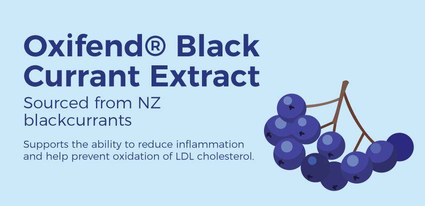 Oxifend Black Currant is an ingredient in CX8 - cardio support