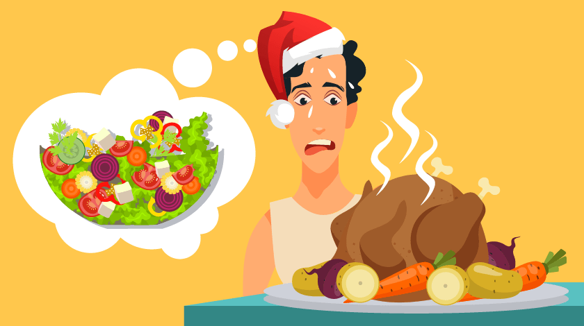 The danger of eating out of season: the traditional Christmas dinner is a lot less enjoyable in the summer than when it's snowing outside!