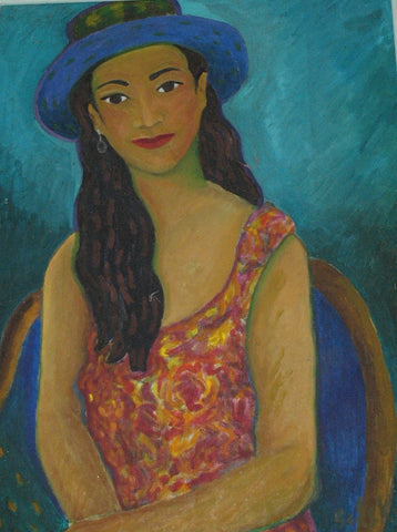 oil on canvas called "Erika"