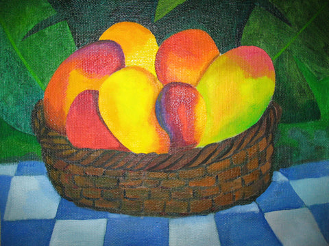 still life painting called "Mangos"