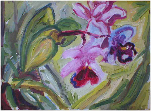 oil on canvas called "Orchids"