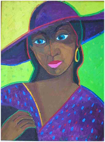 oil on canvas "Portrait of unknown woman"