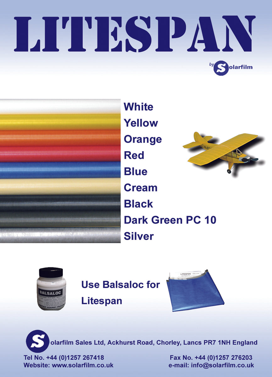 solar film model aircraft covering