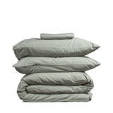 Cotton Percale Bed Set Sage Green