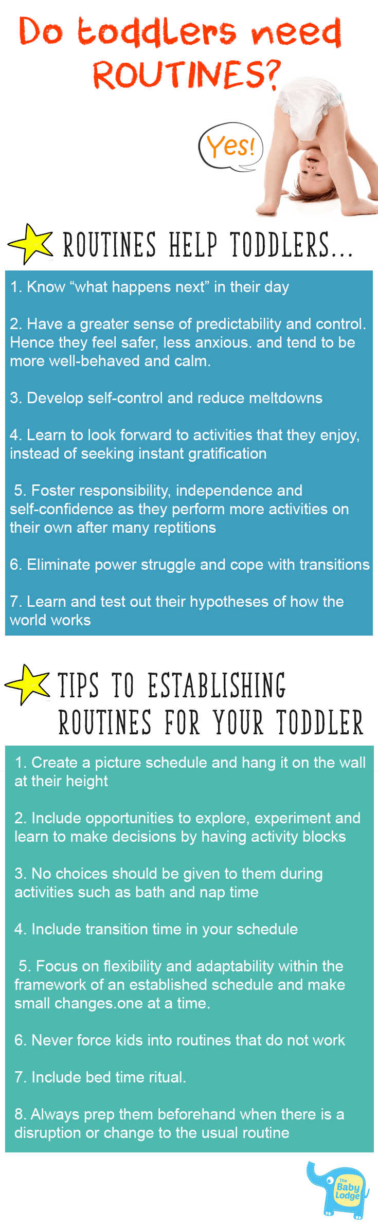 Do toddlers need routines infographic