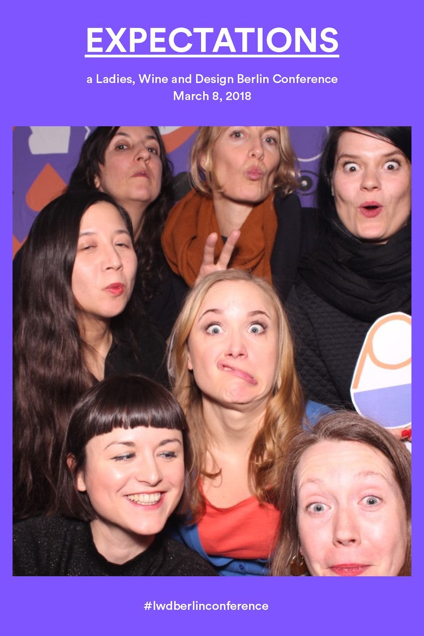 Ladies, Wine & Design Berlin chapter team at their conference in March 2018