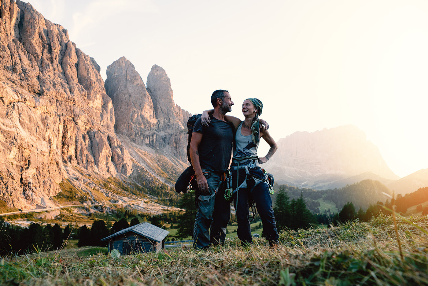 Kai Branss and his partner Julie posing for a picture outdoors in front of mountains on their travels to Corsica. (Photo: Kai Branss)