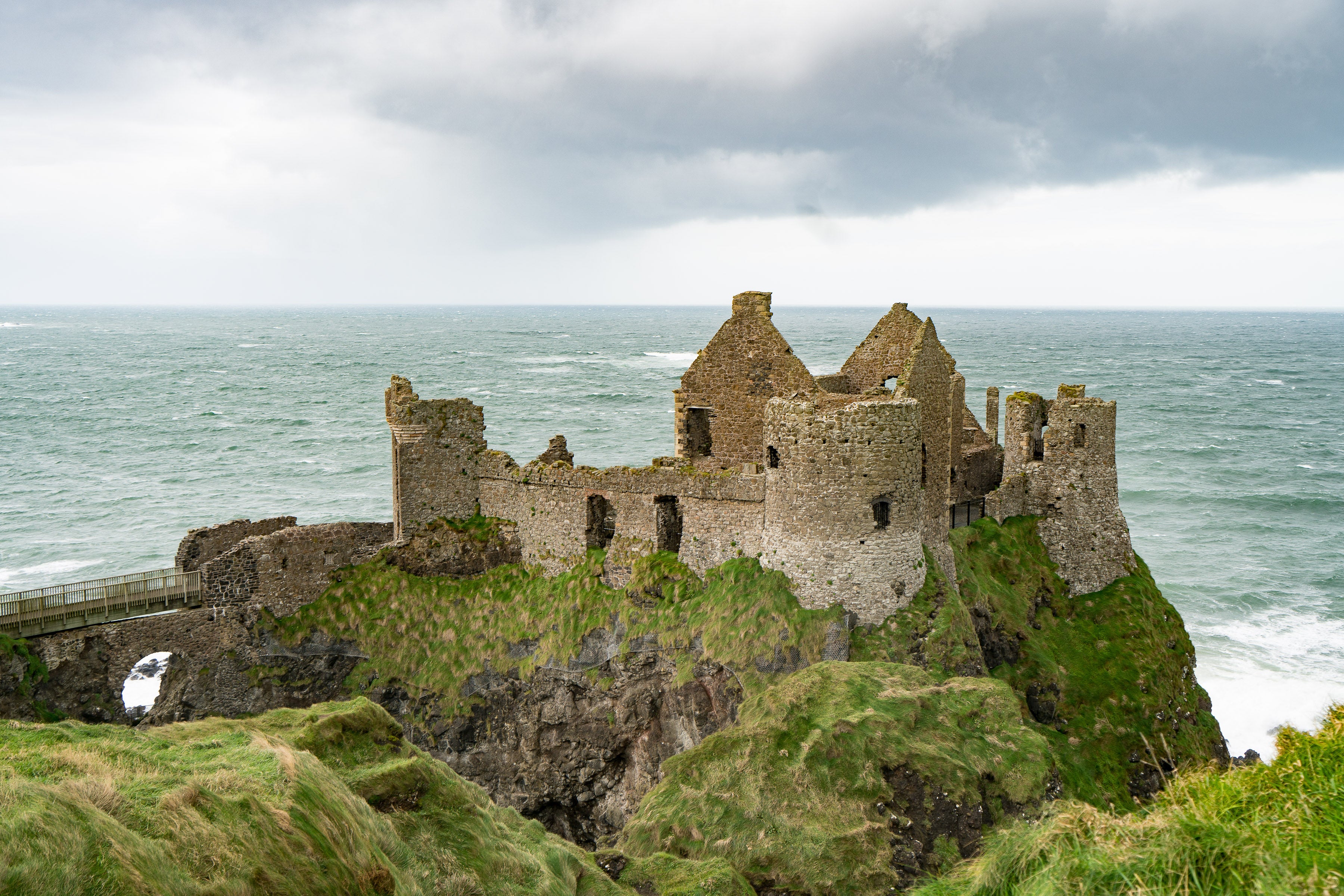 Dunlace Castle, one of many highlights along the Causeway Coast.