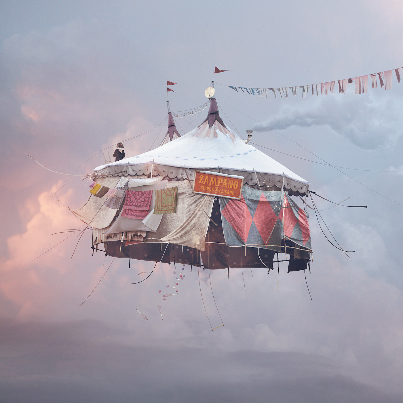 Flying Houses by Laurent Chéhère