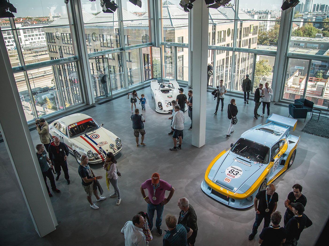 The rarest cars at Luftgekühlt were on display at the rooftop bar. © Stefan Bogner