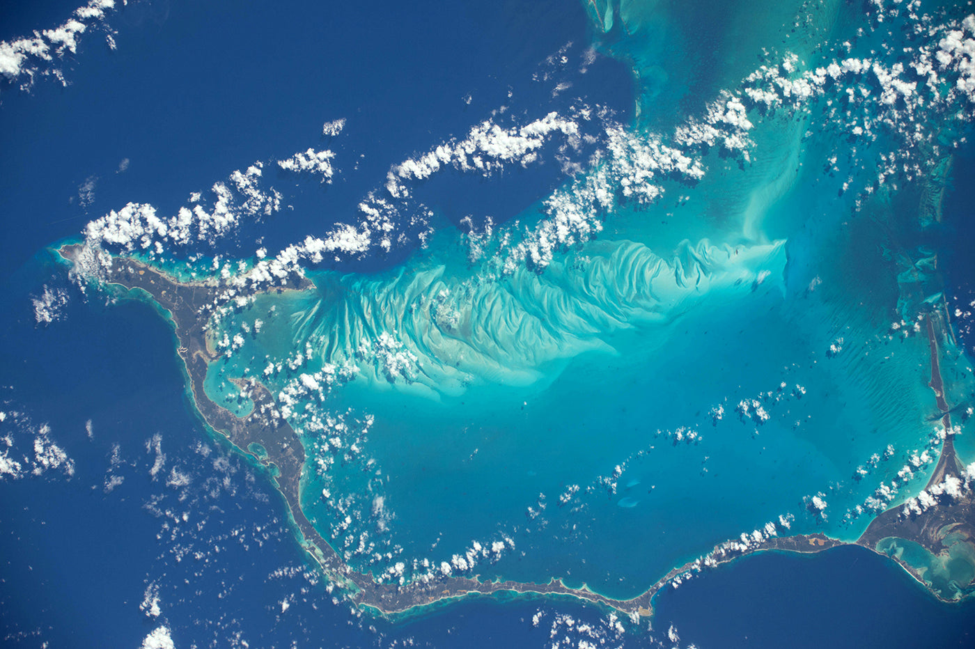 The Bahamas from space. Photo: Terry Virts