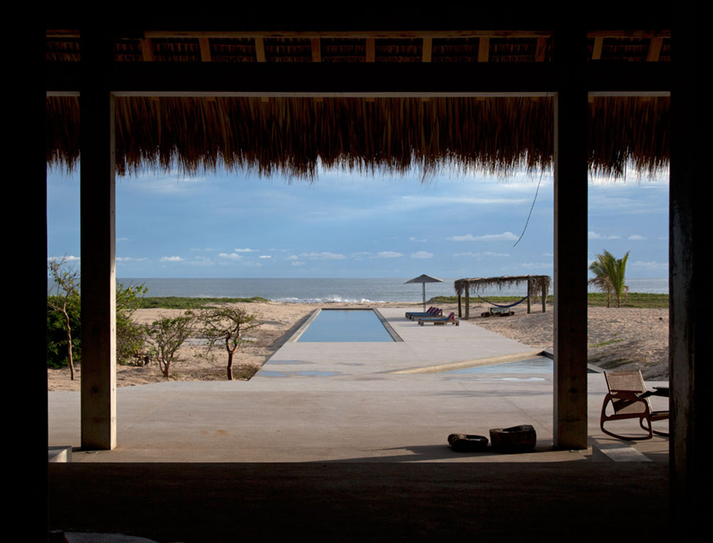 View from Casa Wabi out into the beach landscape. Photo: Fernanda Romandia