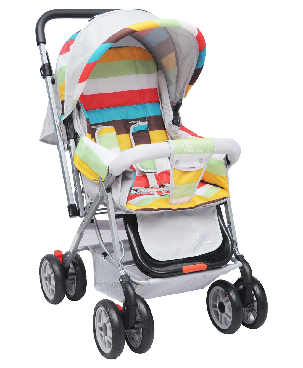 multi coloured pram