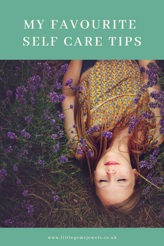 My Favourite Self Care Tip Boho Woman Lying In Lavender Field