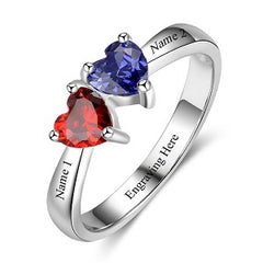 heart stones promise ring