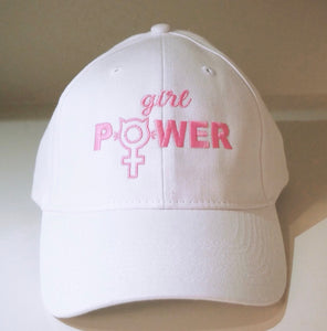 Girl Power Cap in White