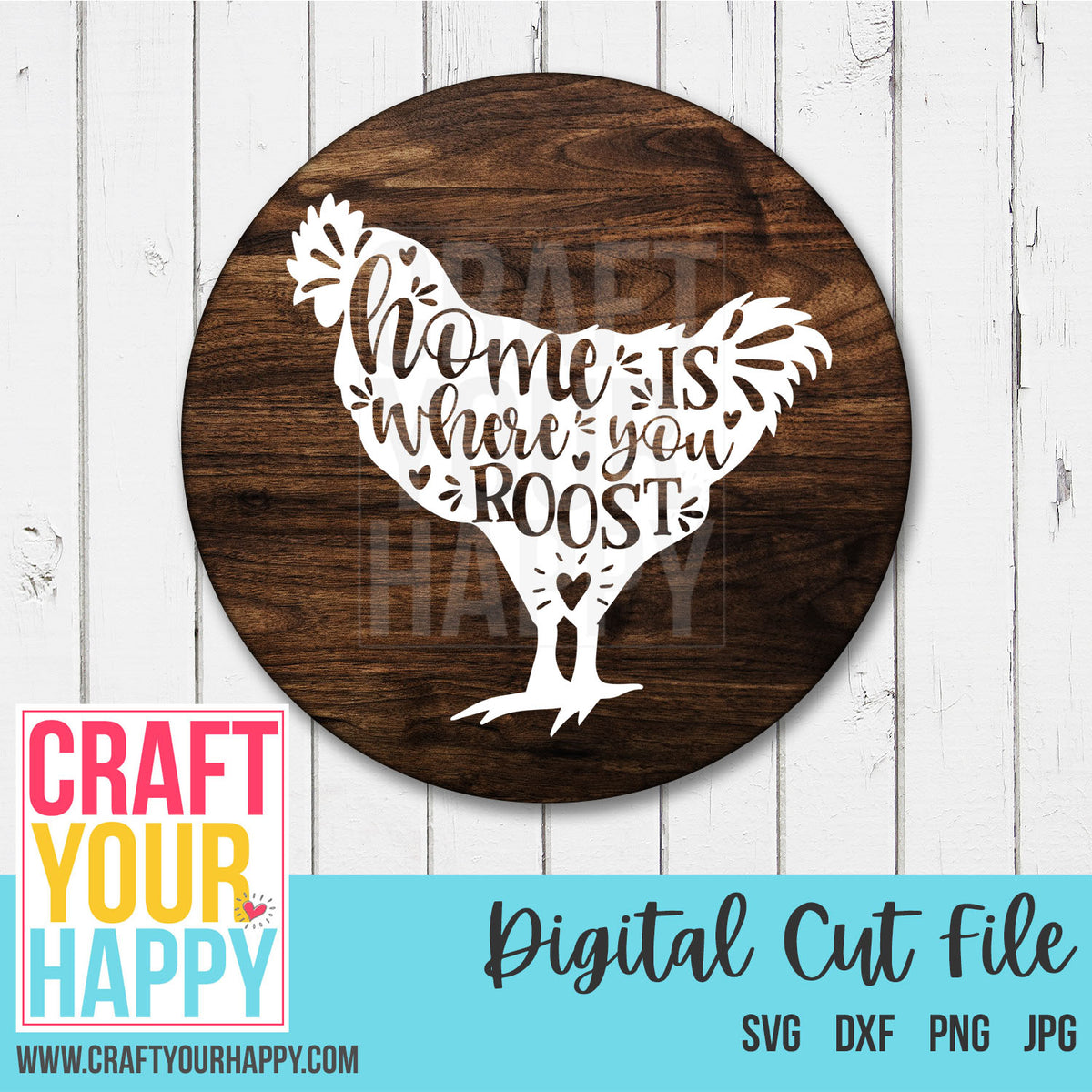 Download Home Is Where You Roost A Chicken Svg Cut File Craft Your Happy Shop PSD Mockup Templates