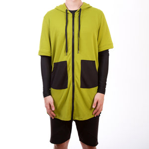 Adapt Fishtail Hoody : Green/Black