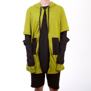 Adapt Fishtail Hoody : Green/Black