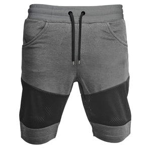 Panel Mesh Shorts : Charcoal Heather