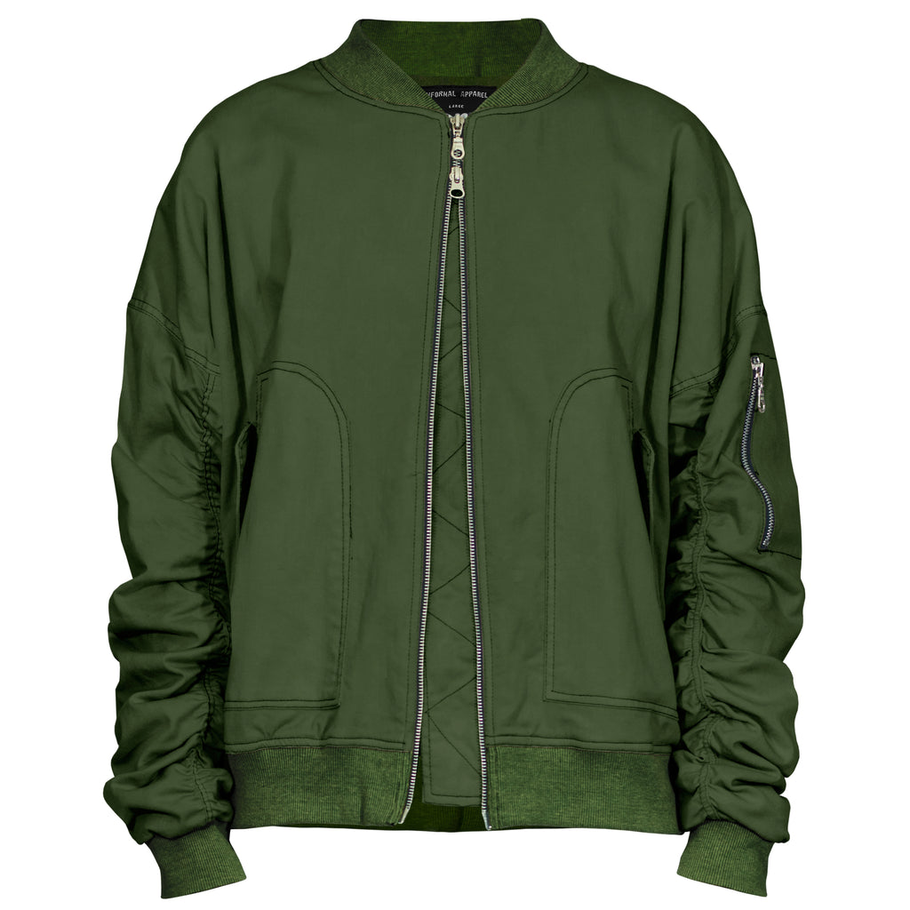 IA-1 Bomber Jacket : Olive Denim