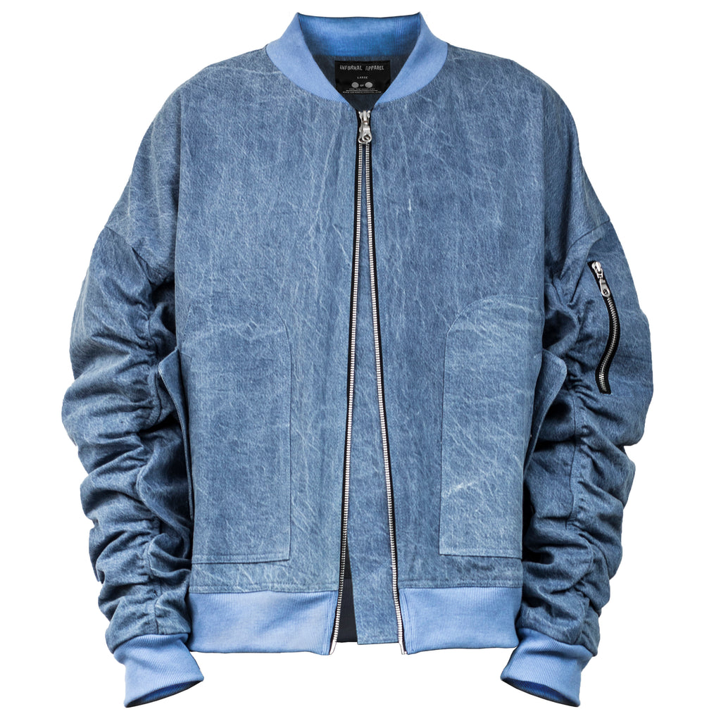 IA-1 Bomber Jacket : Light Blue Denim