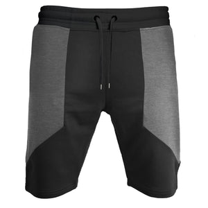 Side Panel Shorts : Black/Charcoal Heather