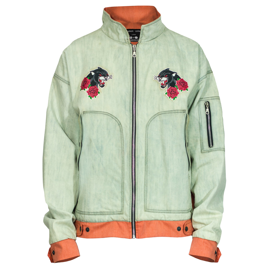 Panther Pilot Jacket 2.0 : Bleach Blue/Coral