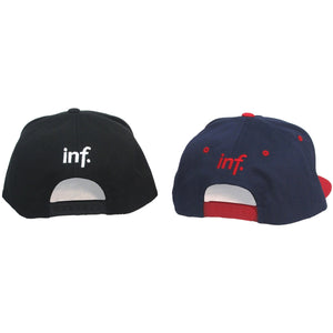 Slanted Snapback : Navy/Red