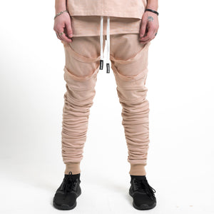 Strapped Gathered Joggers : Sand