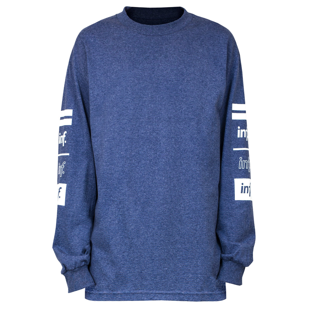 Team 90 L/S Tee : Heather Denim