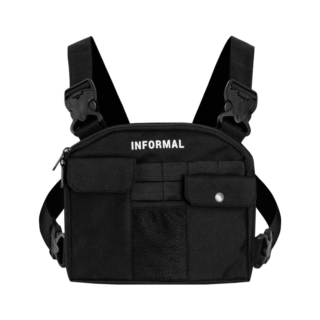 Logo Chest Bag : Black