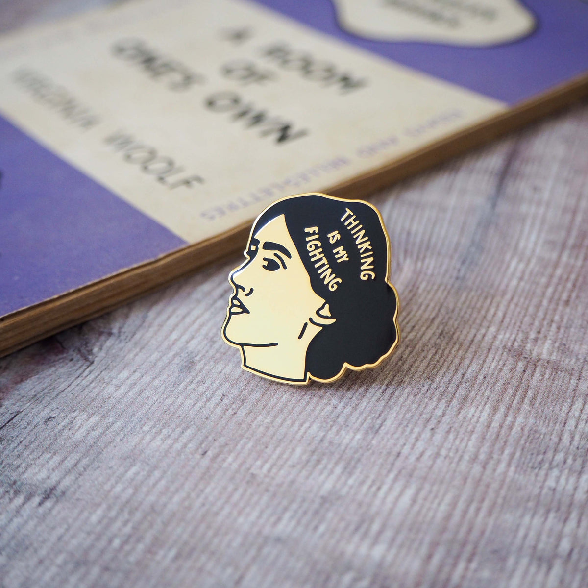 Virginia Woolf Enamel Pin Feminist Pin T For Book Lover