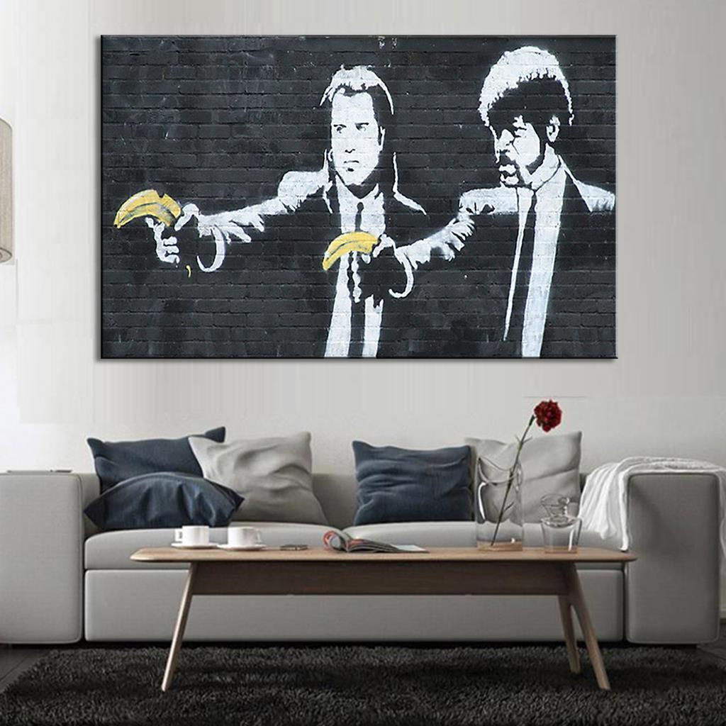 Banksy Pulp Fiction Wall Art Thrifty Anarchist