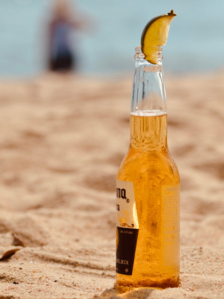 beer on the beach for hydration