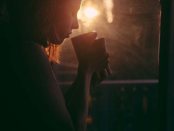 lady drinking tea