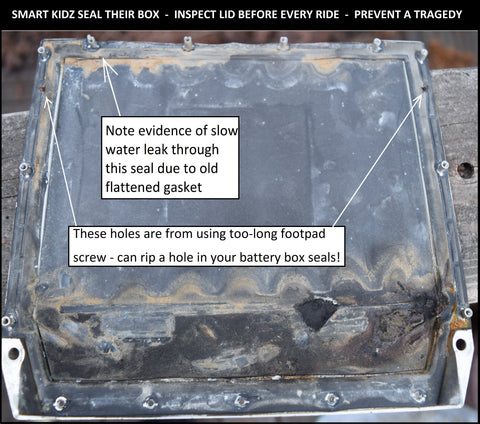 Water Damaged Battery Box Lid