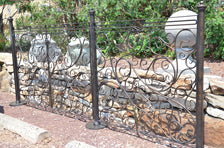 Swirl – Hand Wrought Iron Gate, Fence, Posts